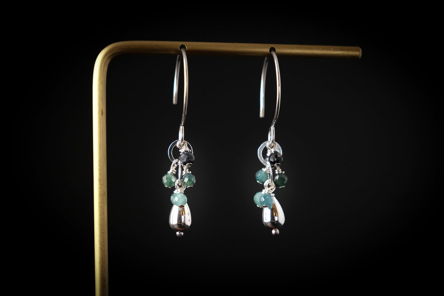 Earrings, "Confetti" gemstone earrings (multiple colors available)