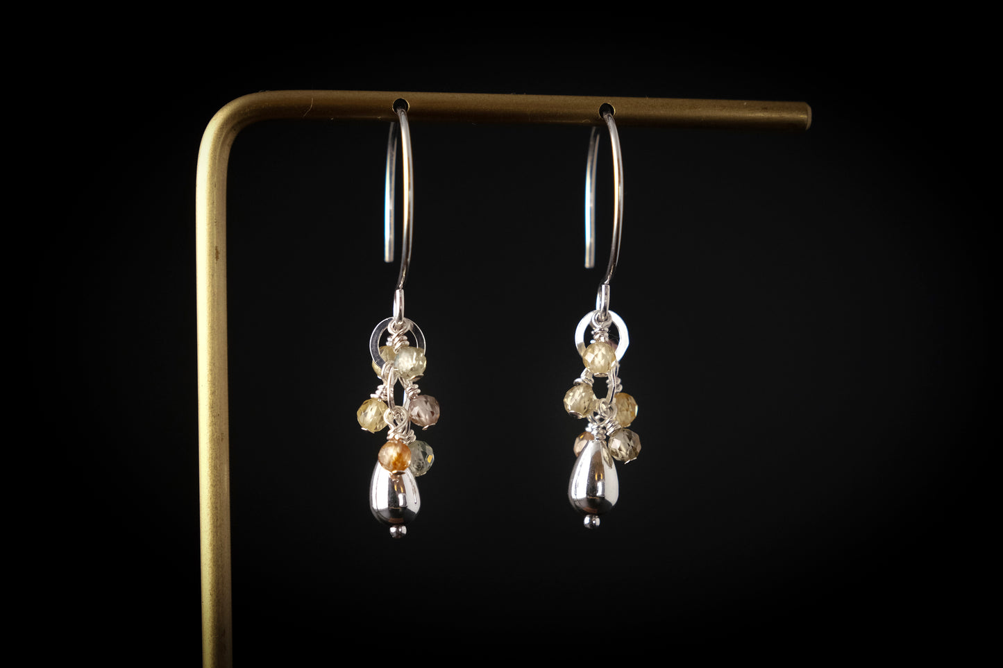 Earrings, "Confetti" gemstone earrings (multiple colors available)