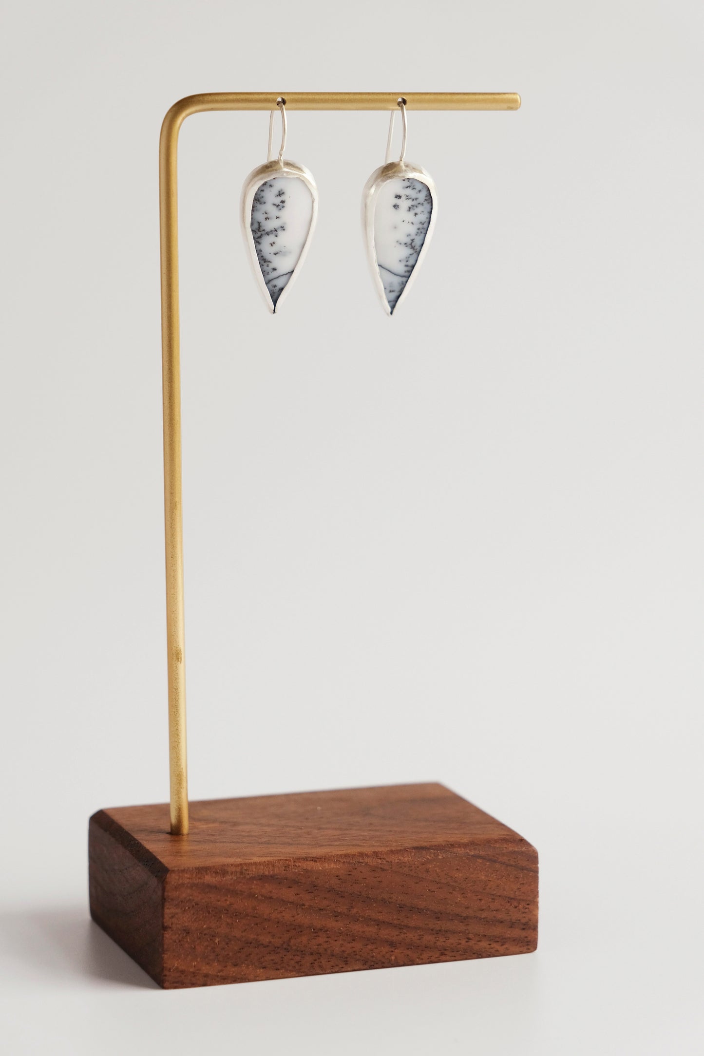Earrings, Dendritic Opal Drop Earrings