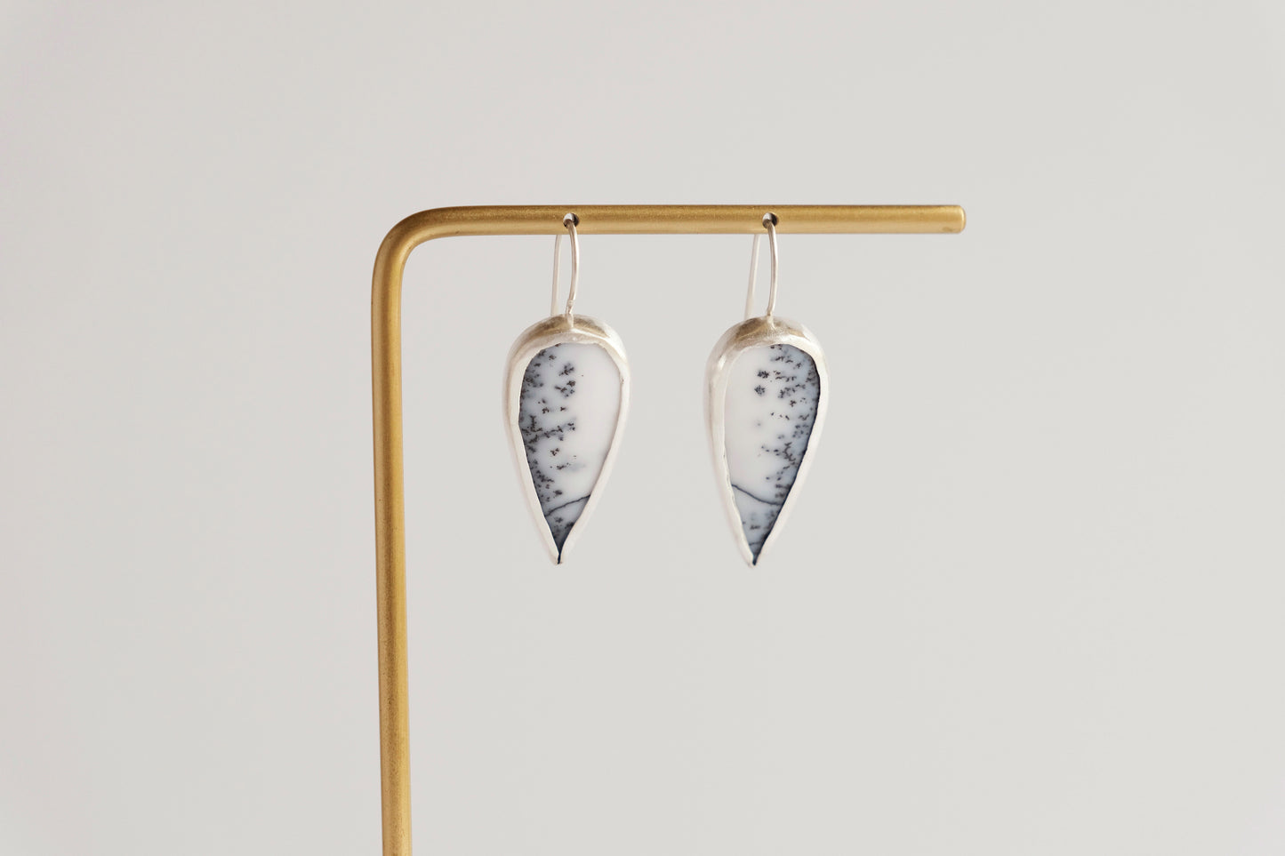 Earrings, Dendritic Opal Drop Earrings