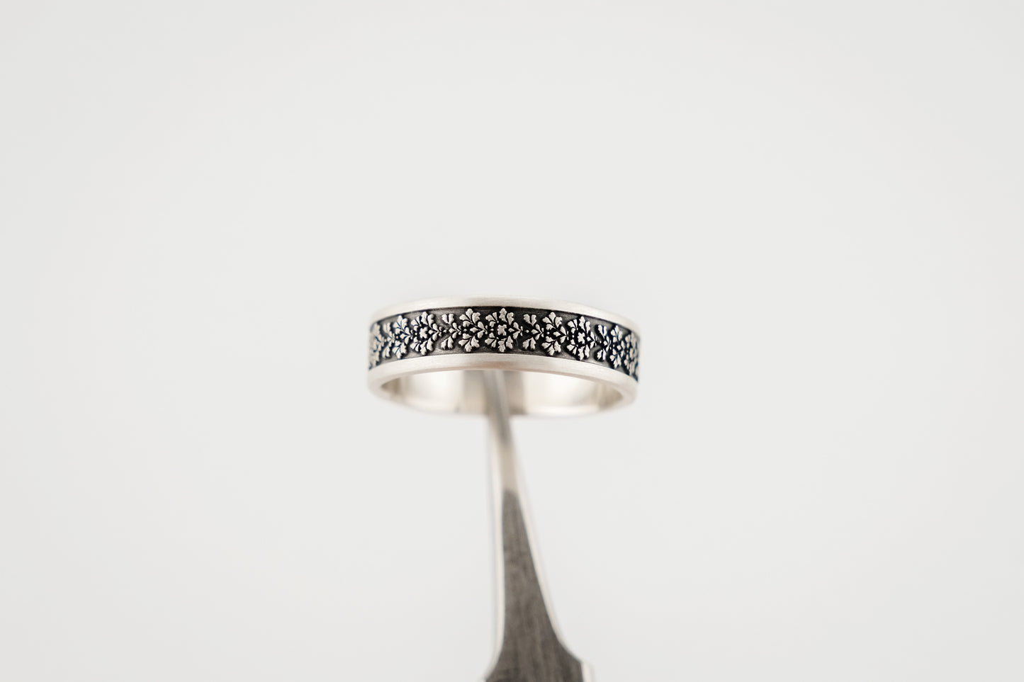 Ring, Engraved "Baroque" Sterling Silver Ring