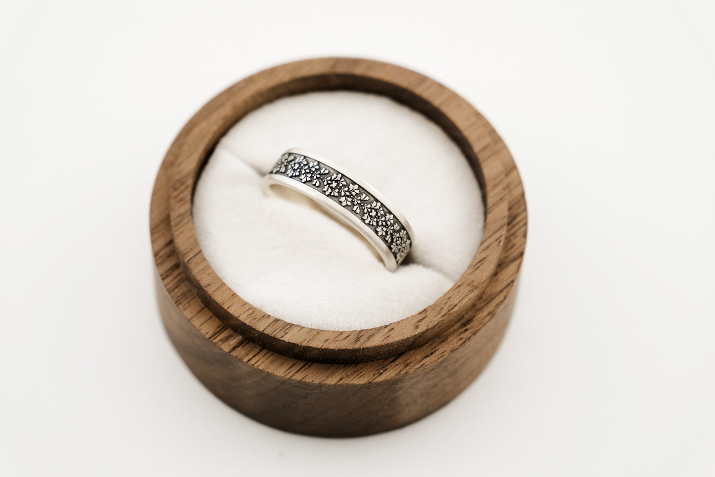 Ring, Engraved "Baroque" Sterling Silver Ring