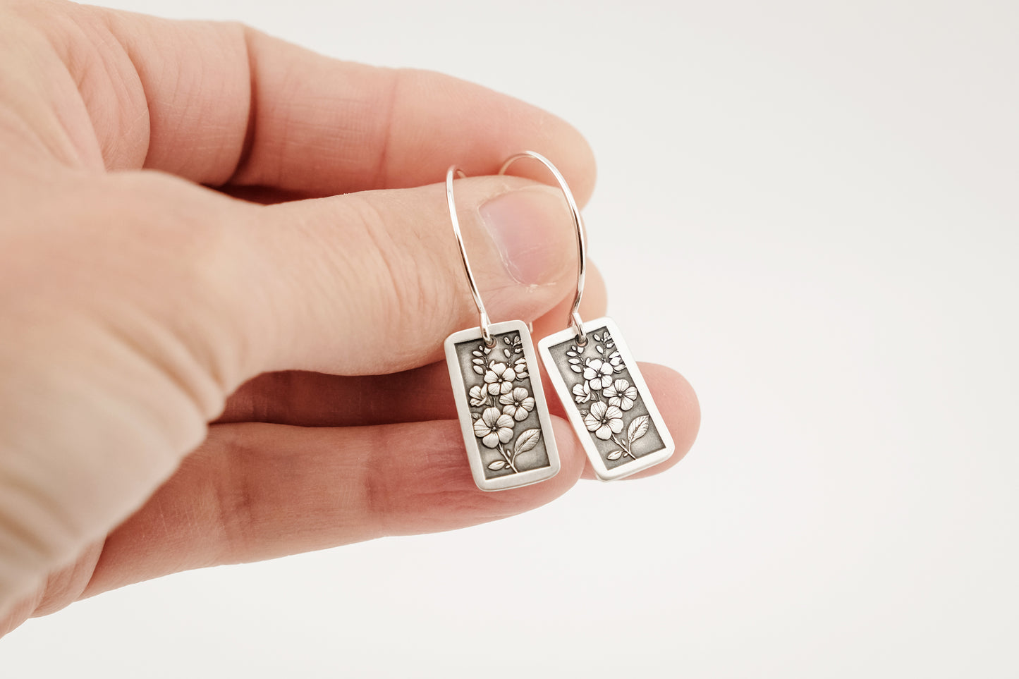 Earrings, Engraved Flowers 2 Earrings