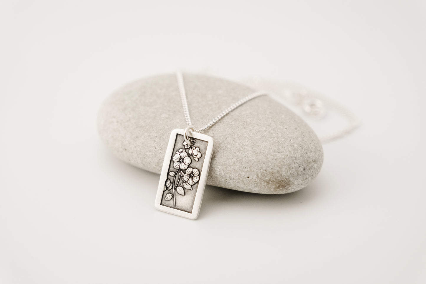 Necklace, Engraved Flowers 1 Necklace