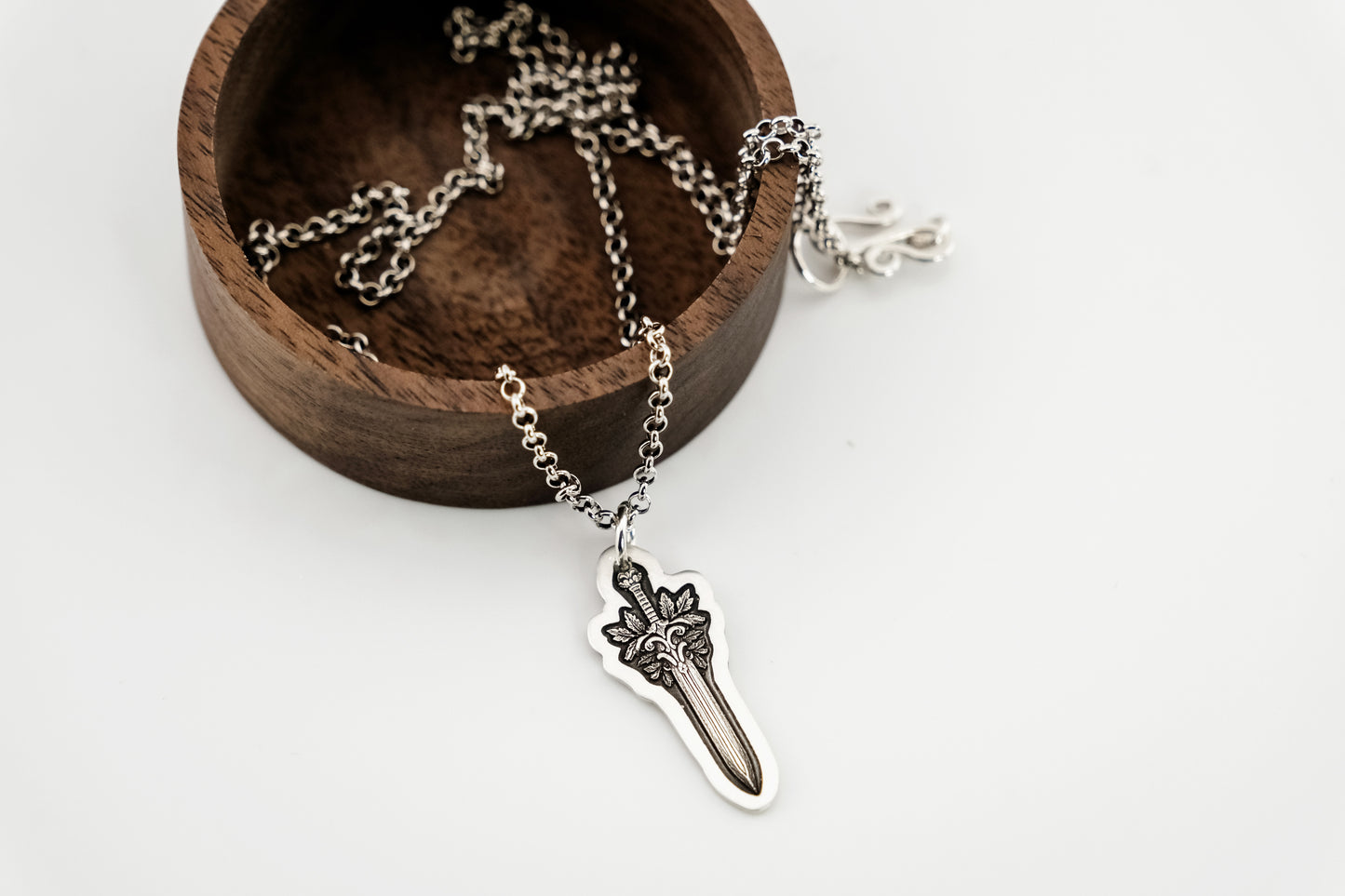 Necklace, Engraved Sword Necklace 1