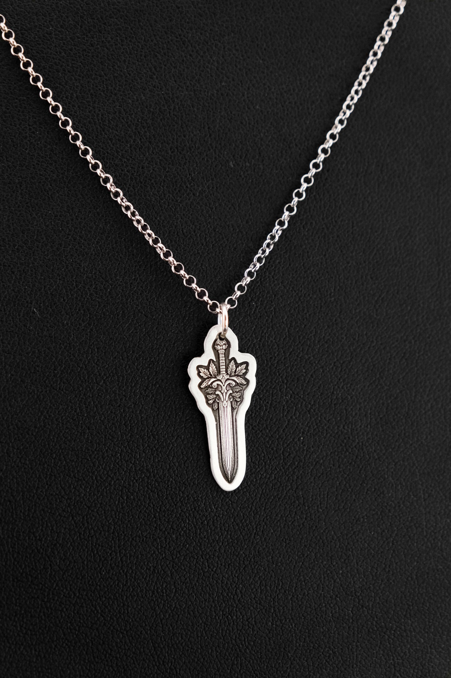 Necklace, Engraved Sword Necklace 1