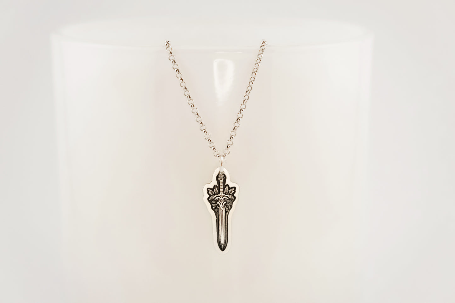 Necklace, Engraved Sword Necklace 1