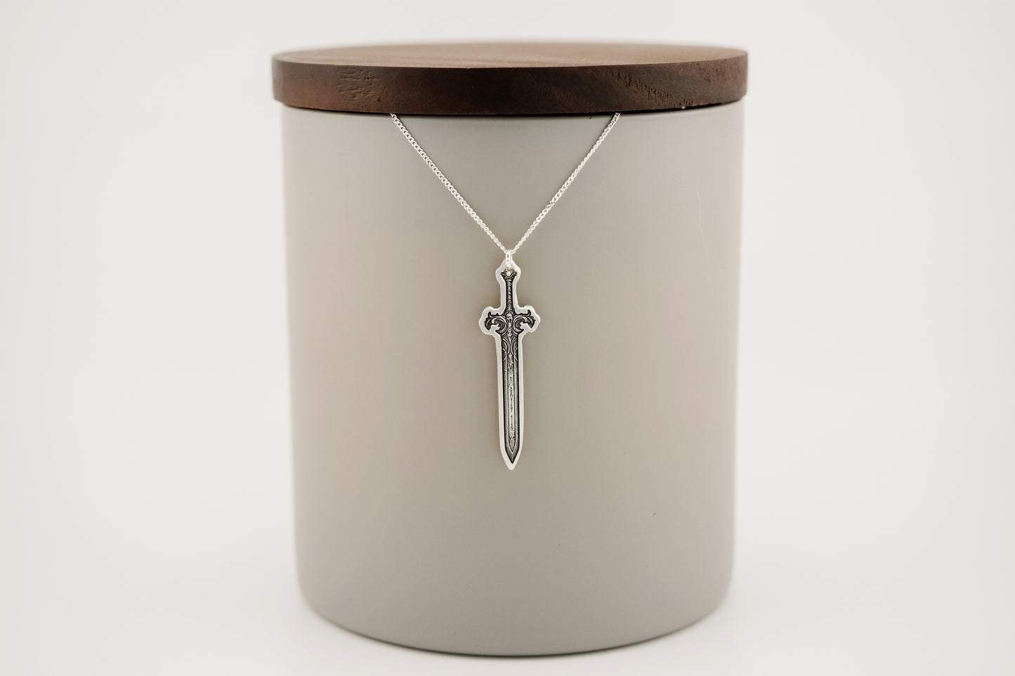 Necklace, Engraved Sword 1 Large Necklace