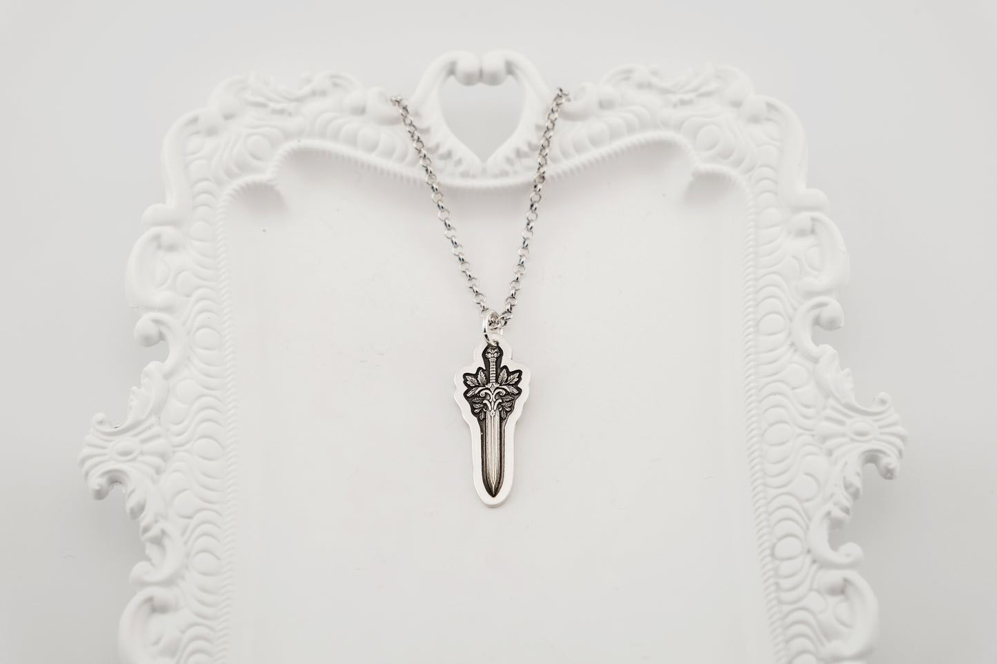 Necklace, Engraved Sword Necklace 1