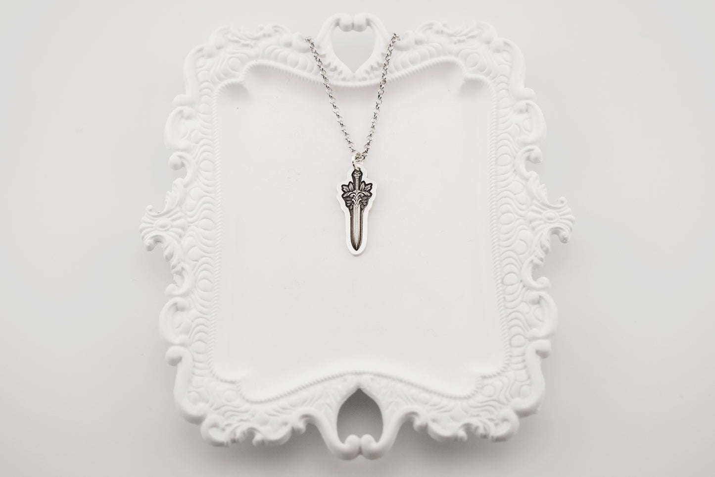 Necklace, Engraved Sword Necklace 1