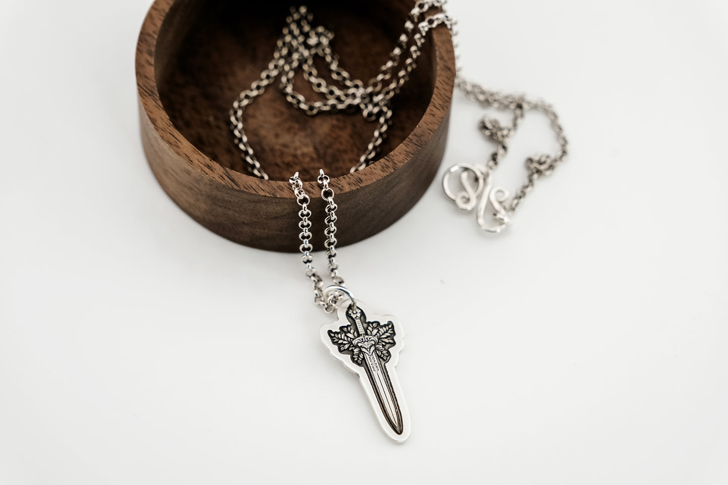 Necklace, Engraved Sword Necklace 2