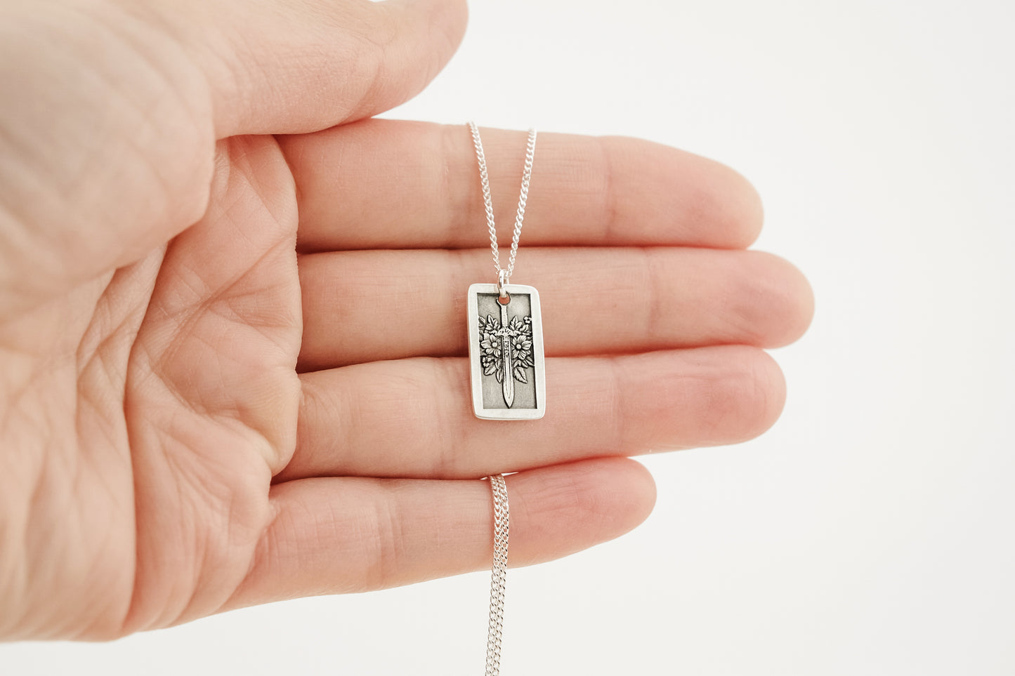 Necklace, Engraved Sword 1 Necklace (Medium)