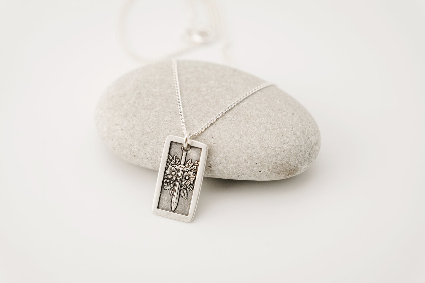 Necklace, Engraved Sword 1 Necklace (Medium)