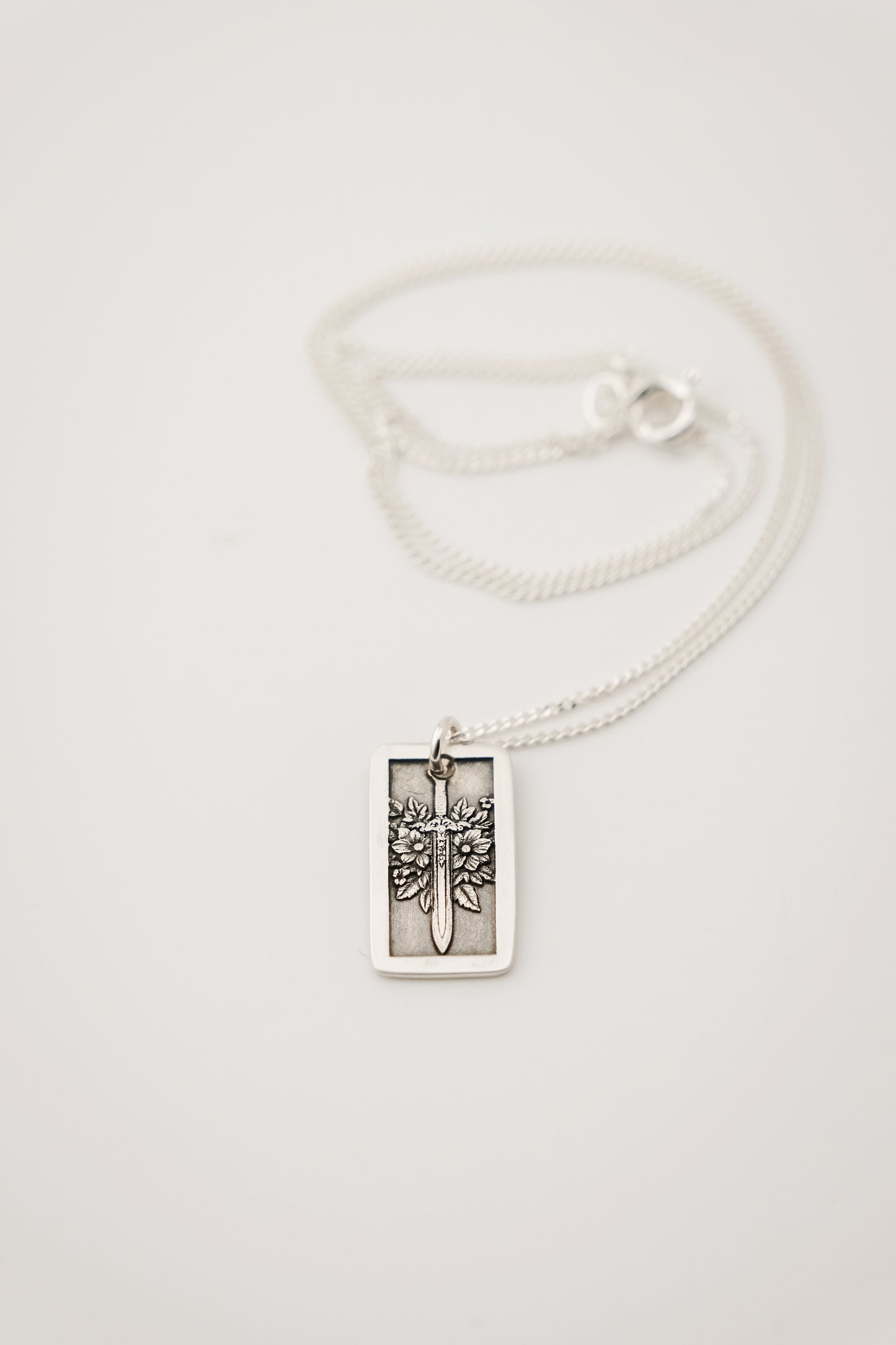 Necklace, Engraved Sword 1 Necklace (Medium)