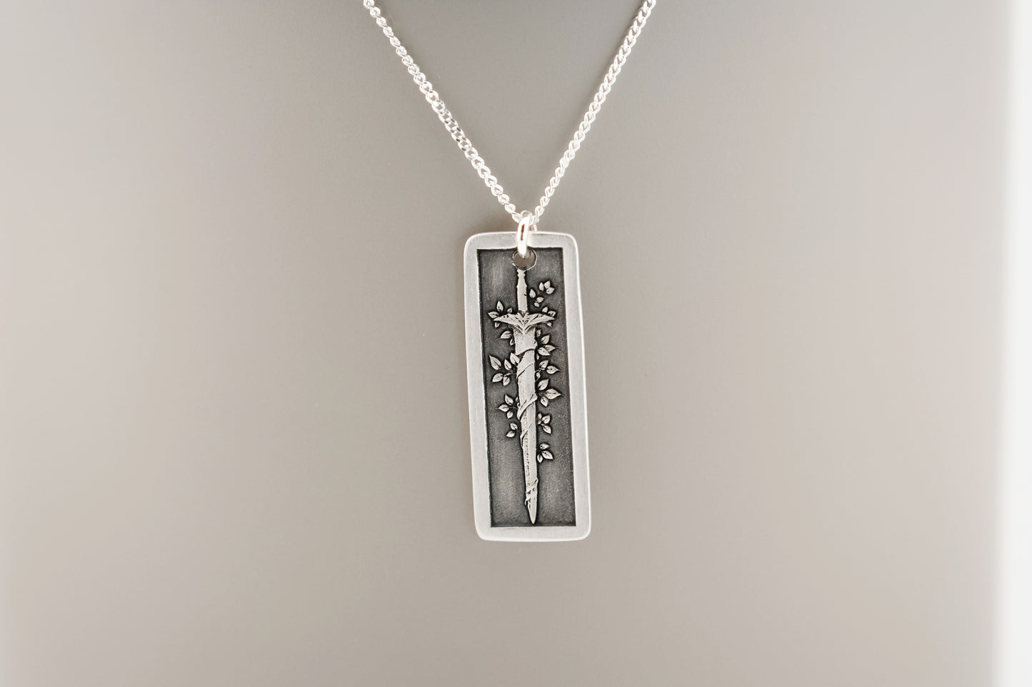 Necklace, Engraved Sword and Vine 1 Necklace