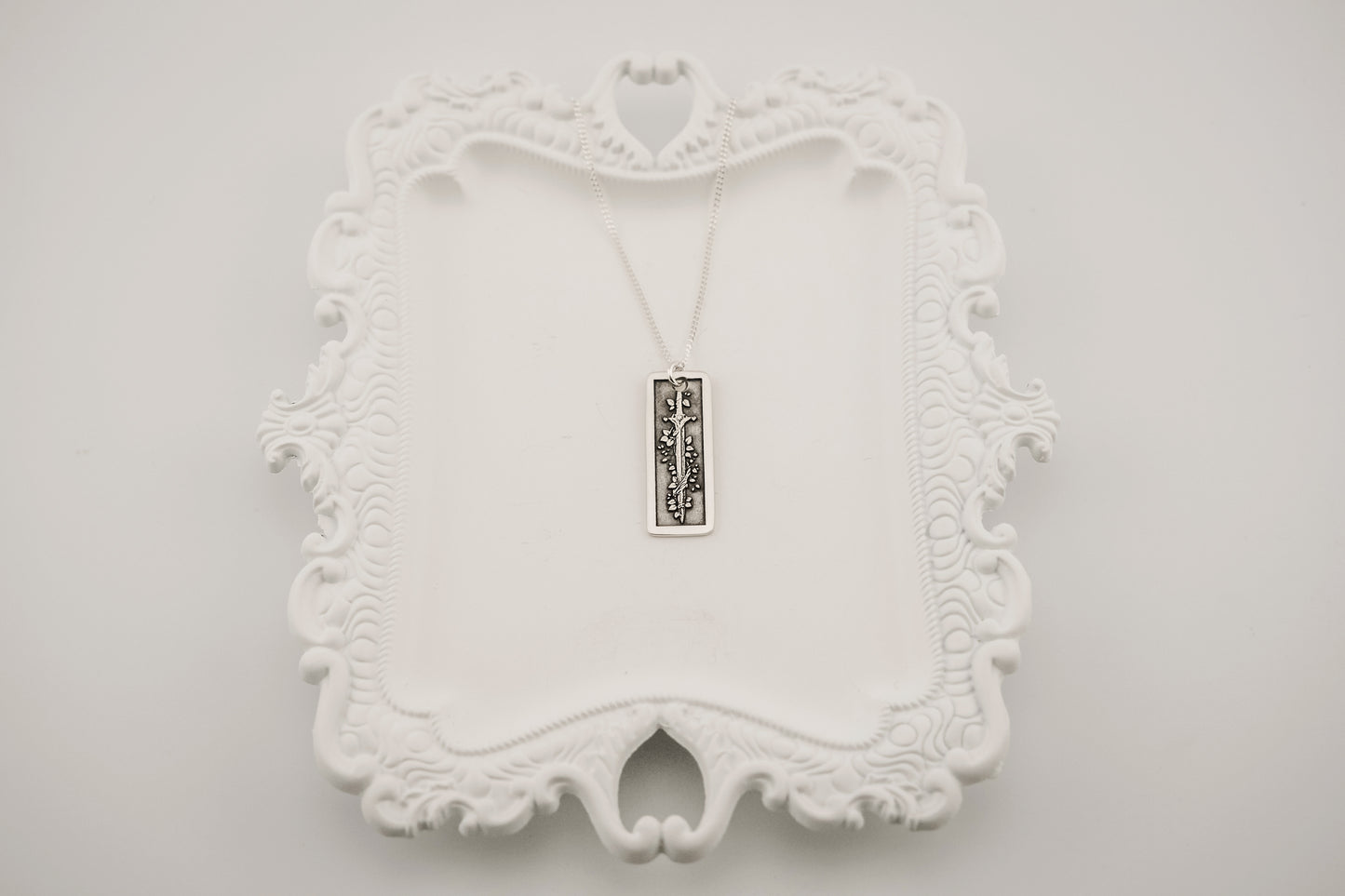Necklace, Engraved Sword and Vine 2 Necklace
