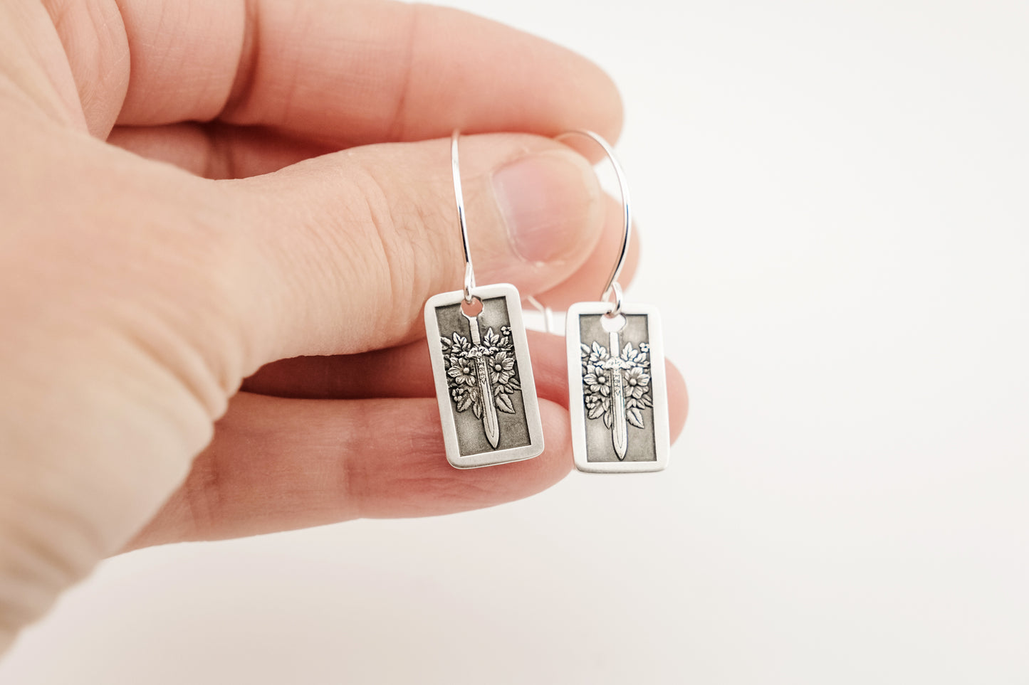 Earrings, Engraved Swords 1 Earrings