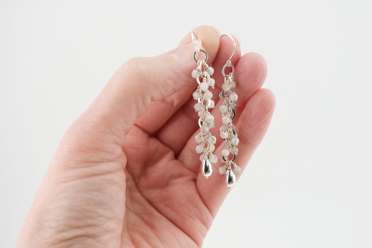Earrings, Laguna Lace Agate Waterfall Dangle Earrings