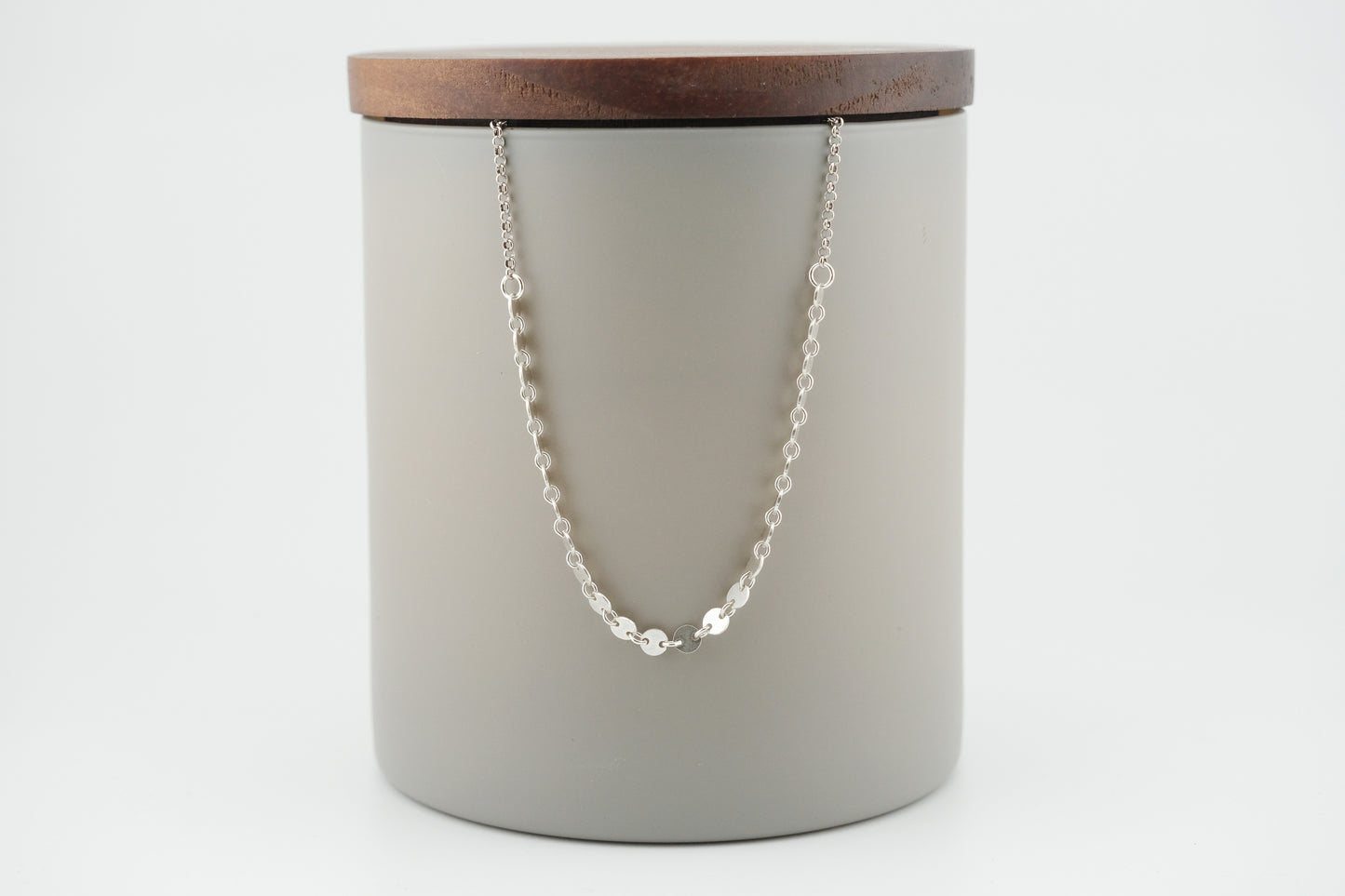 Necklace, Sequin and Rolo Chain Necklace (Variations)