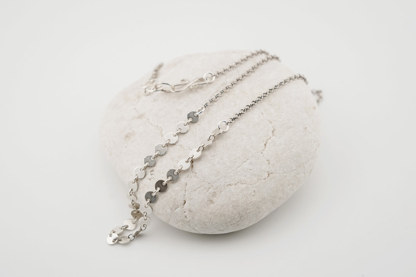 Necklace, Sequin and Rolo Chain Necklace (Variations)