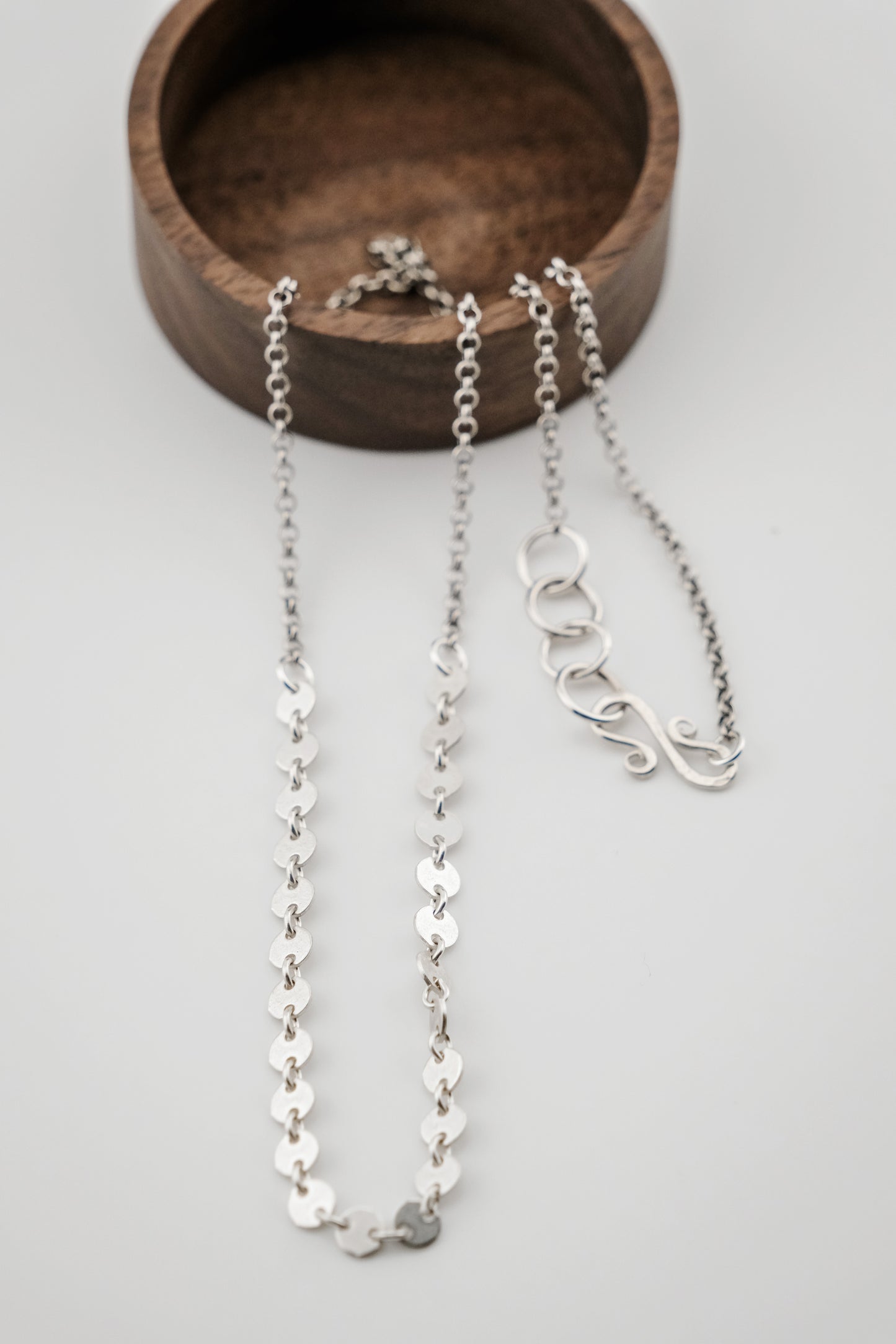 Necklace, Sequin and Rolo Chain Necklace (Variations)