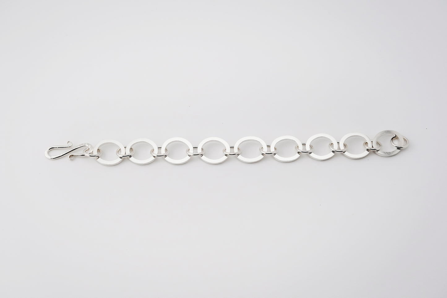 Bracelet, Silver Handmade Chunky Chain Bracelet
