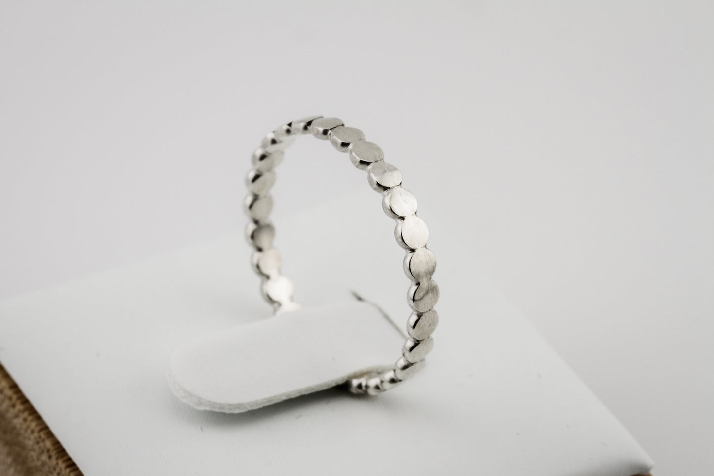 Ring, Circle Sterling Silver Stacking Ring