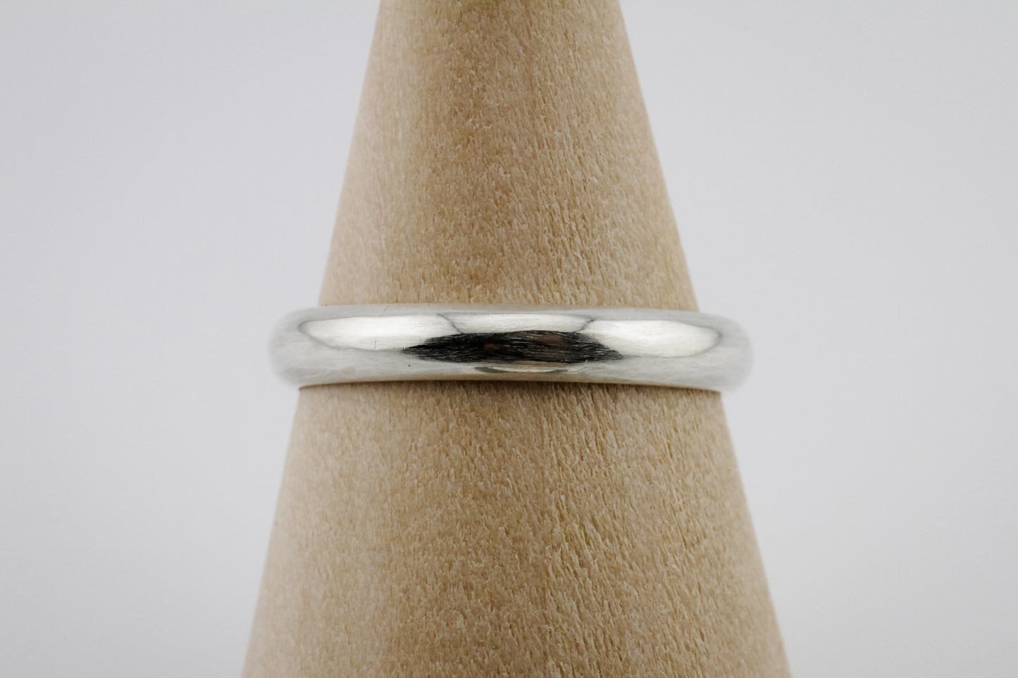 Ring, Chunky Half Round Sterling Silver Stacking Ring