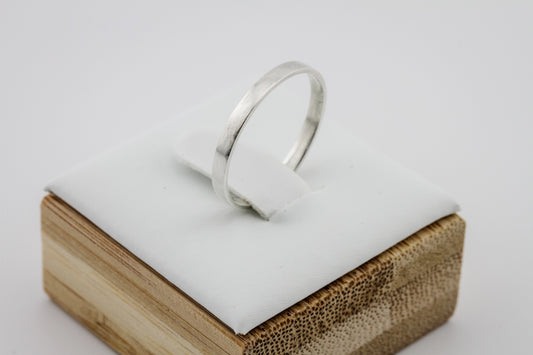 Ring, Minimalist 2mm Sterling Silver Stacking Ring