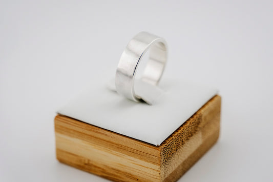 Ring, Wide 6mm Sterling Silver Statement Ring