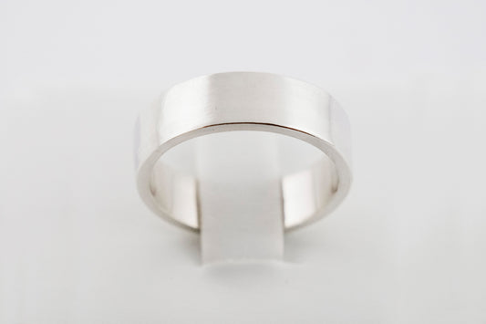 Ring, Wide 6mm Sterling Silver Statement Ring