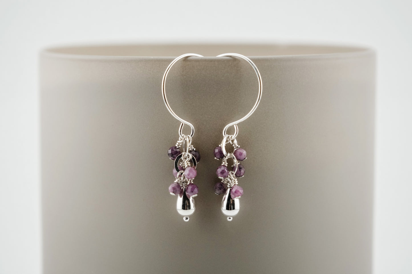 Earrings, "Confetti" gemstone earrings (multiple colors available)