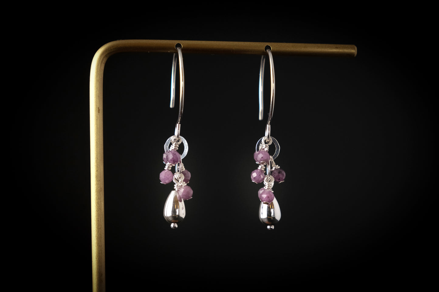 Earrings, "Confetti" gemstone earrings (multiple colors available)