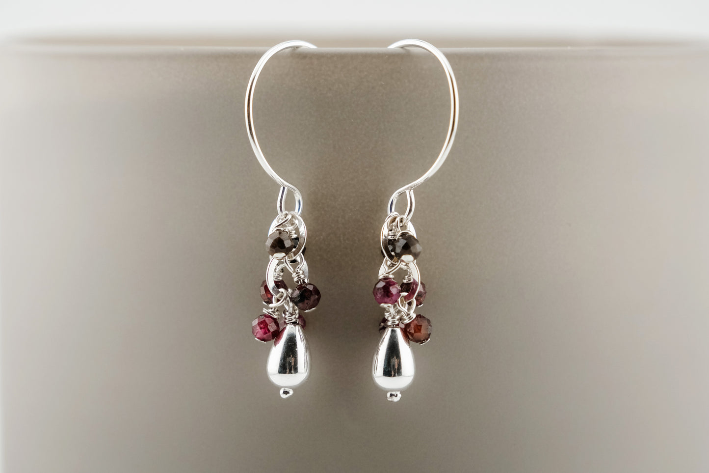 Earrings, "Confetti" gemstone earrings (multiple colors available)