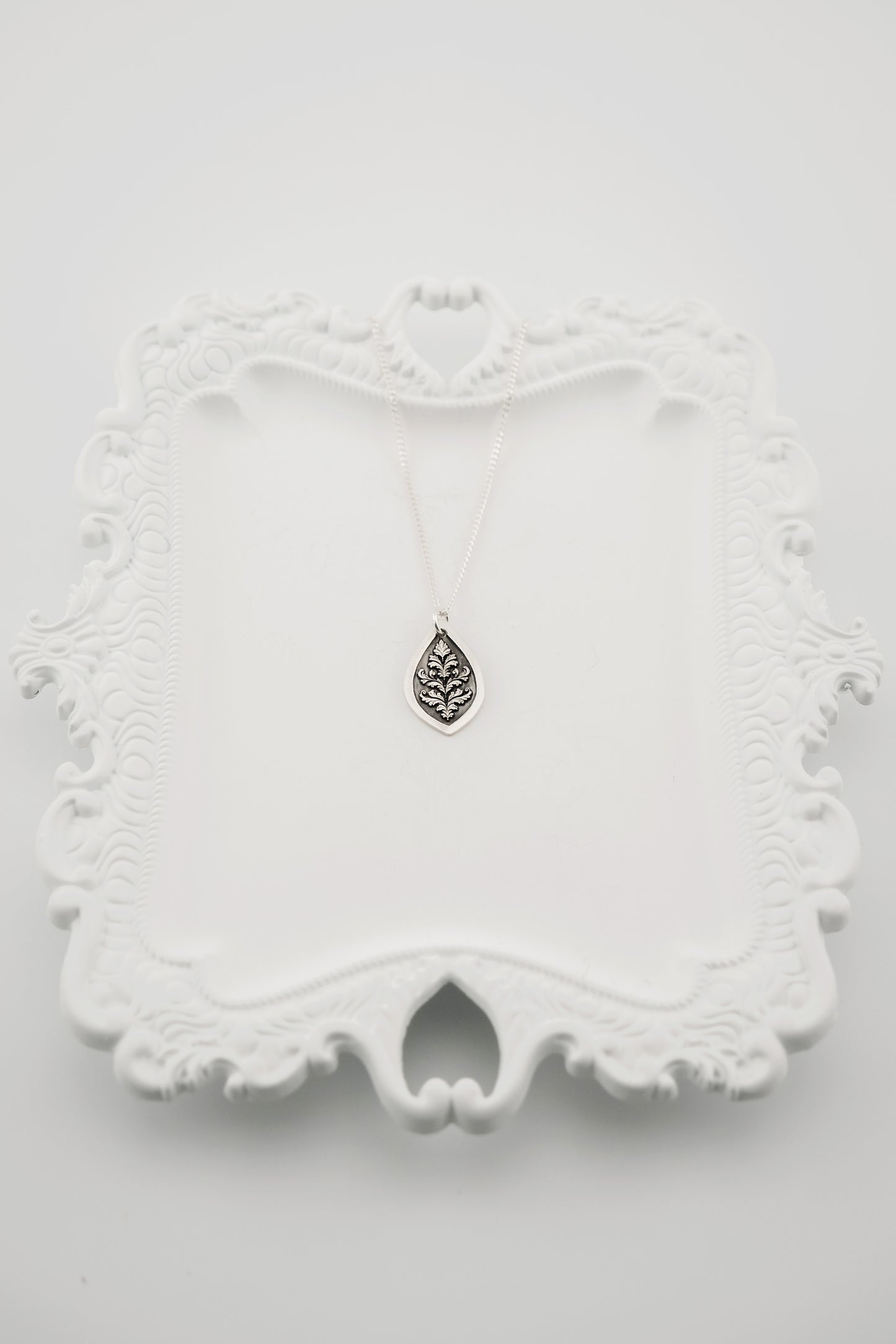 Necklace, Engraved Baroque Necklace