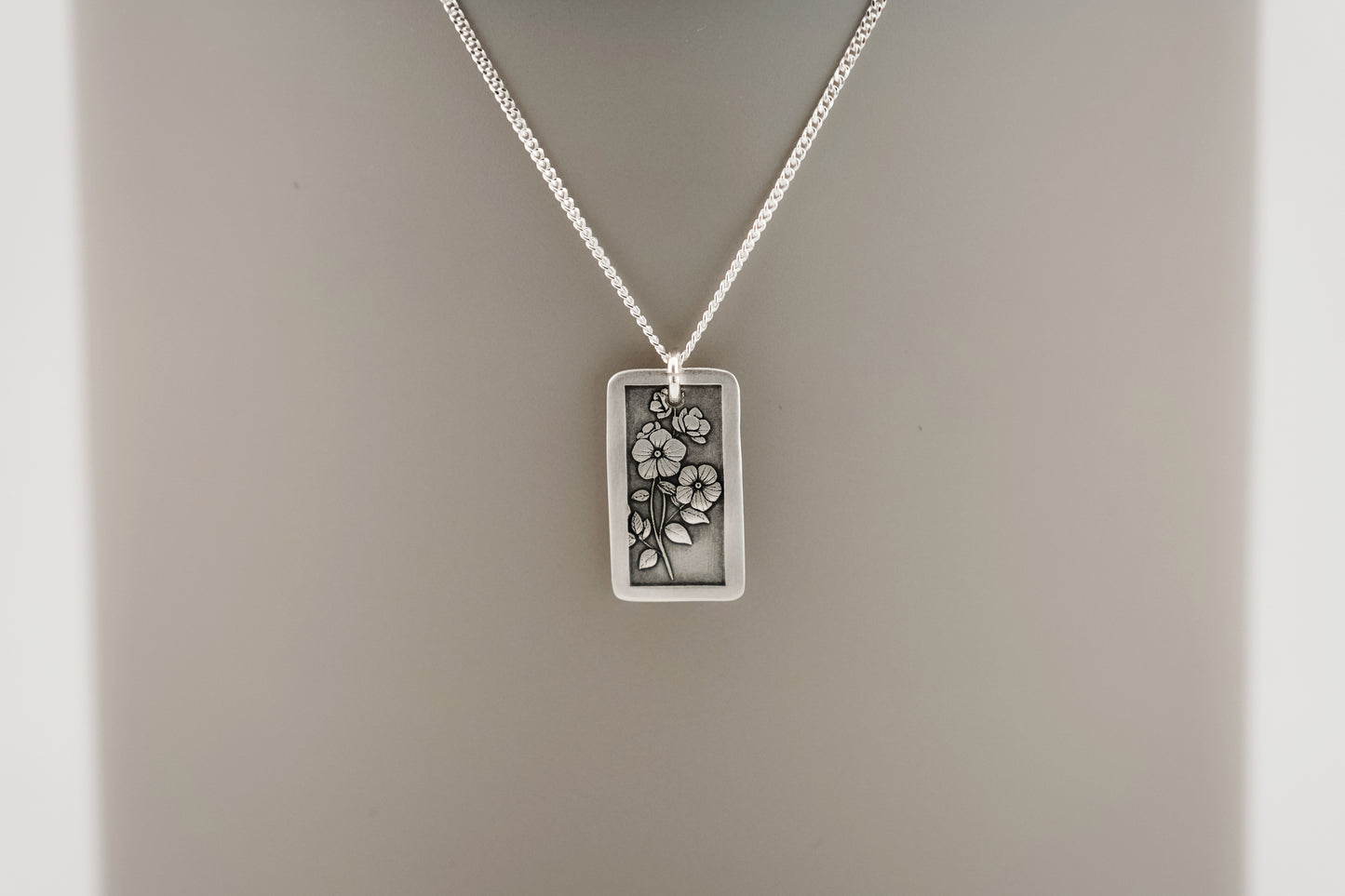 Necklace, Engraved Flowers 1 Necklace