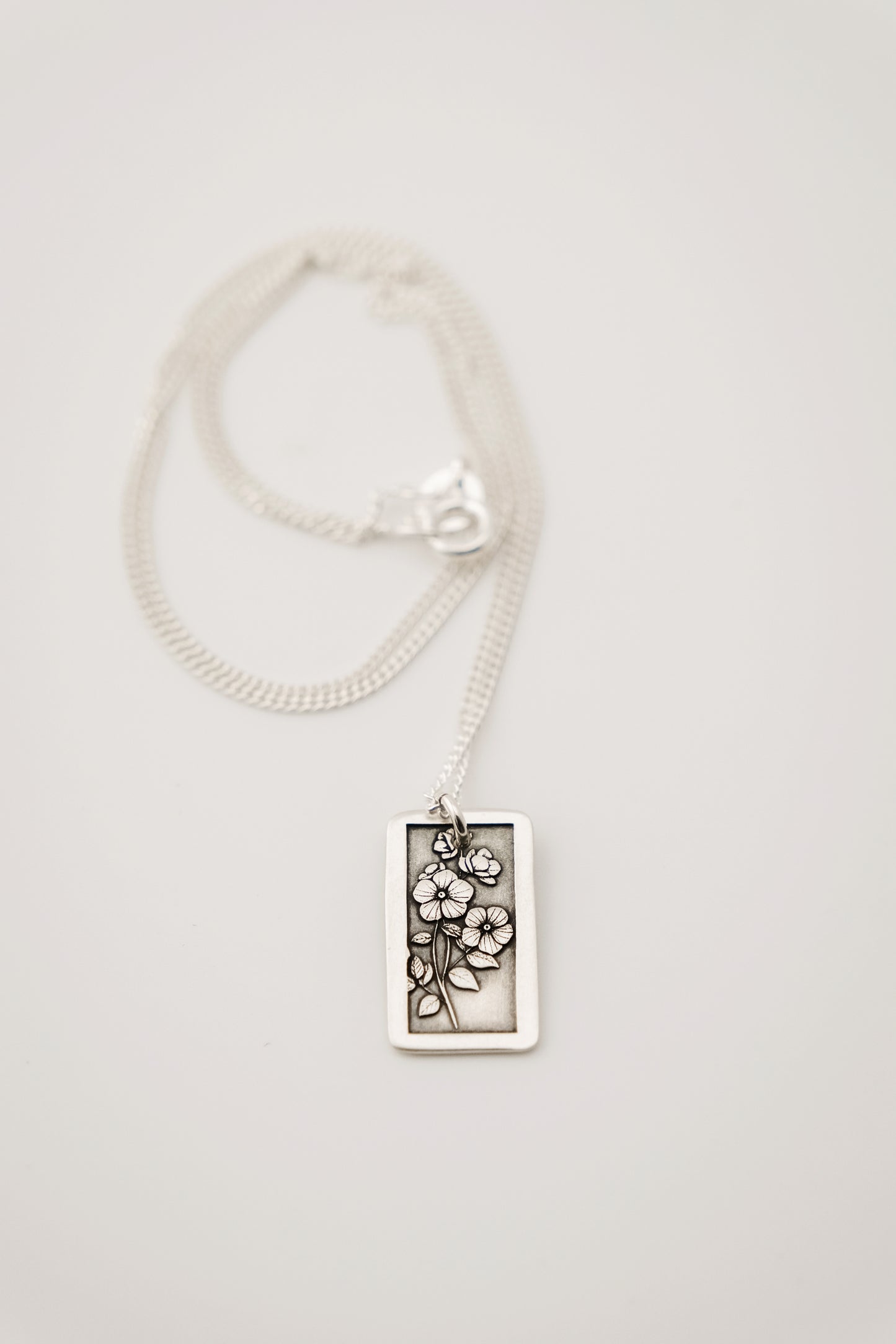 Necklace, Engraved Flowers 1 Necklace