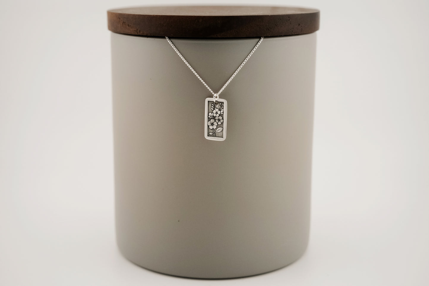 Necklace, Engraved Flowers 2 Necklace