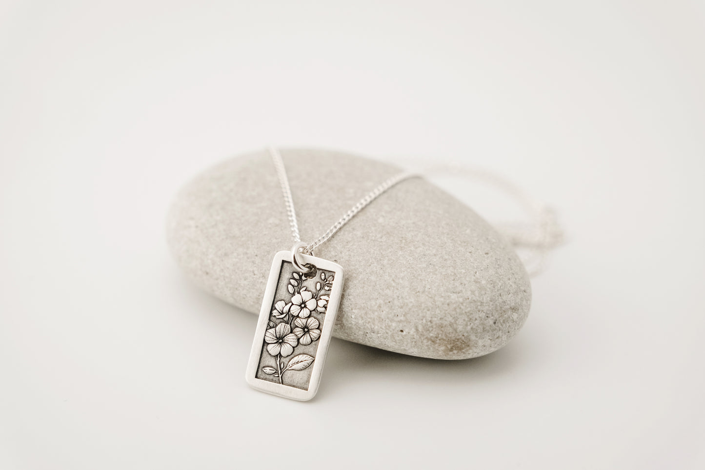 Necklace, Engraved Flowers 2 Necklace
