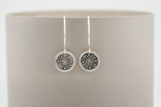 Earrings, Engraved Medallion 3 Earrings