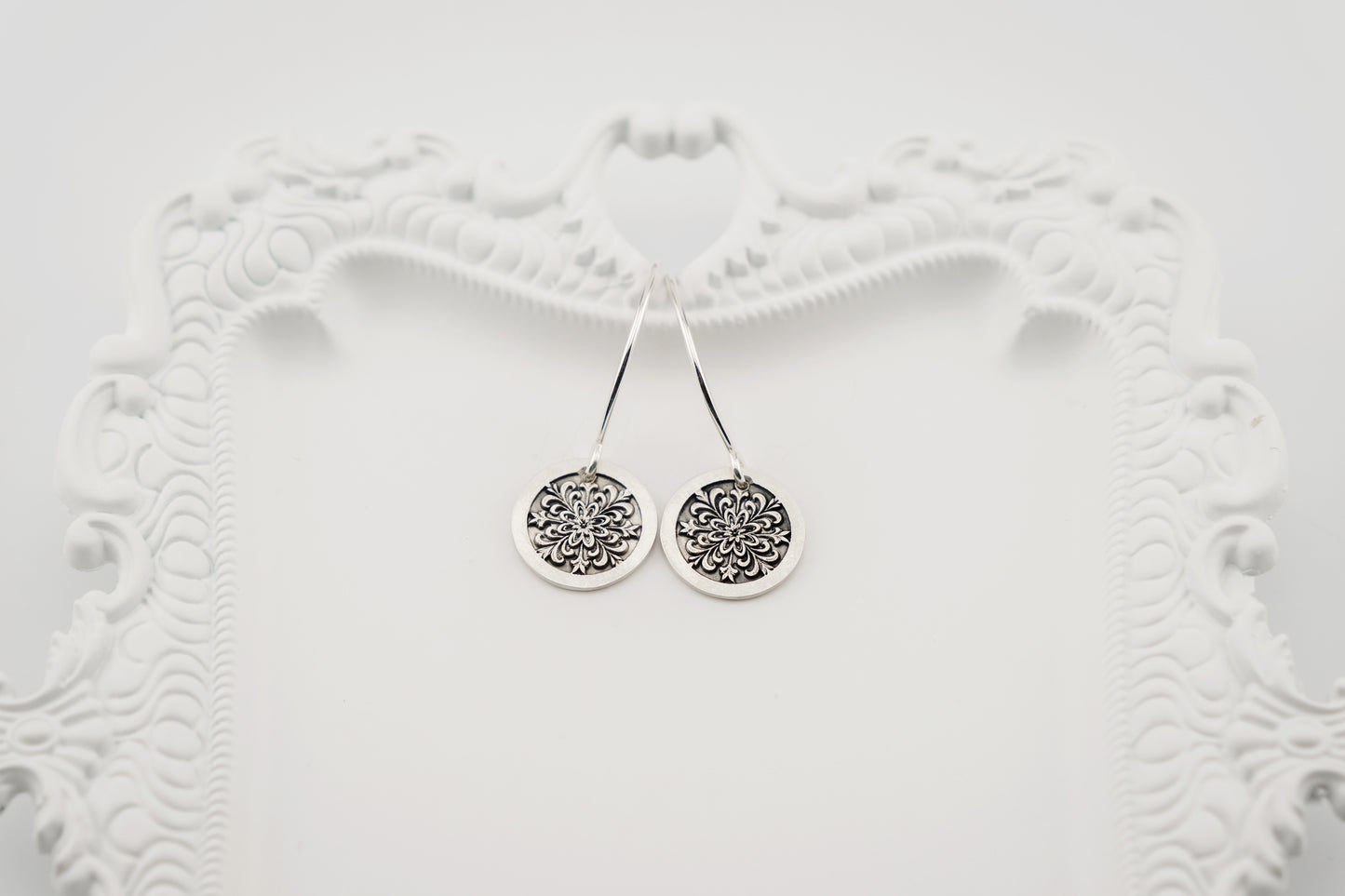 Earrings, Engraved Medallion 3 Earrings