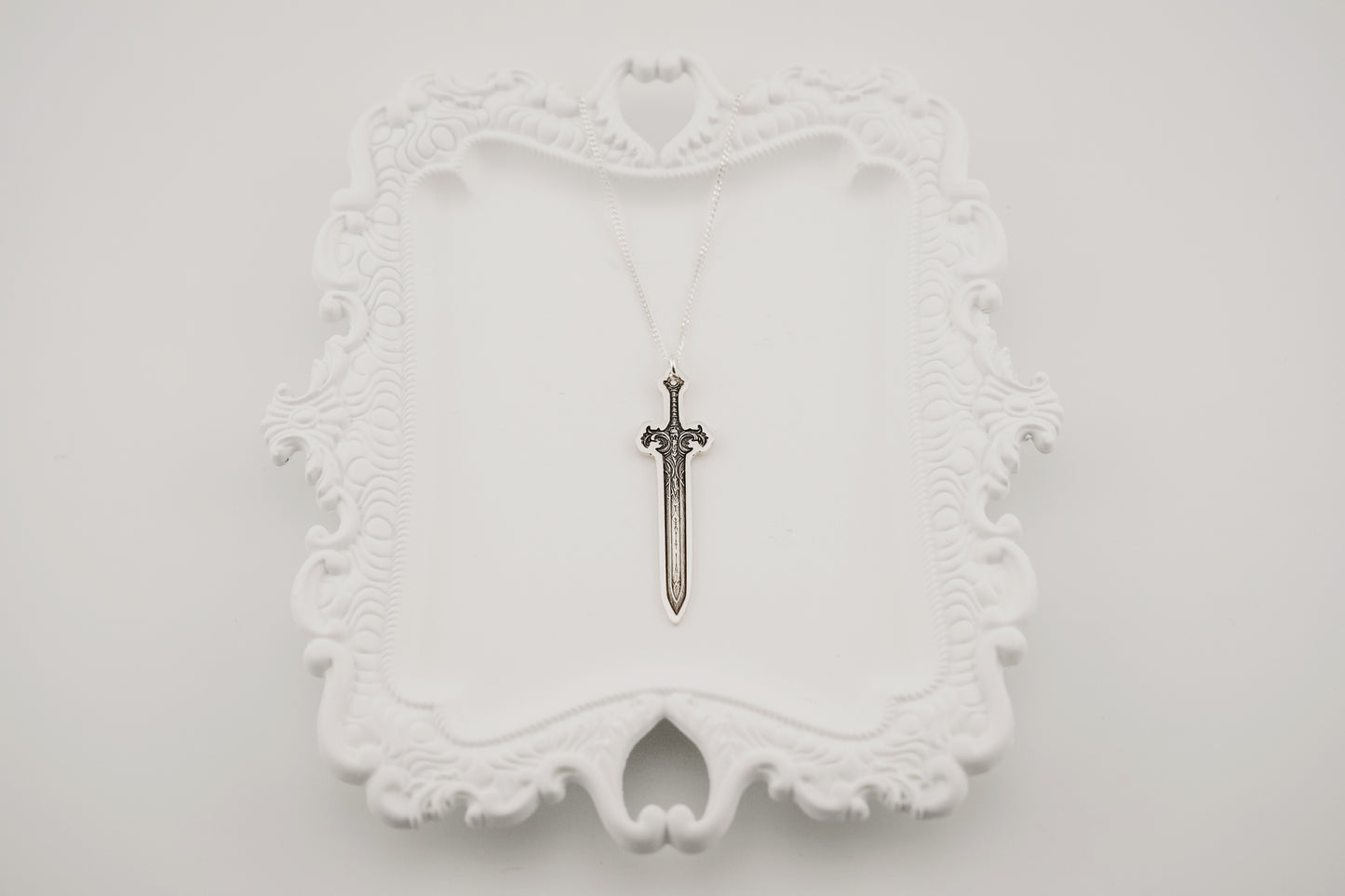 Necklace, Engraved Sword 1 Large Necklace