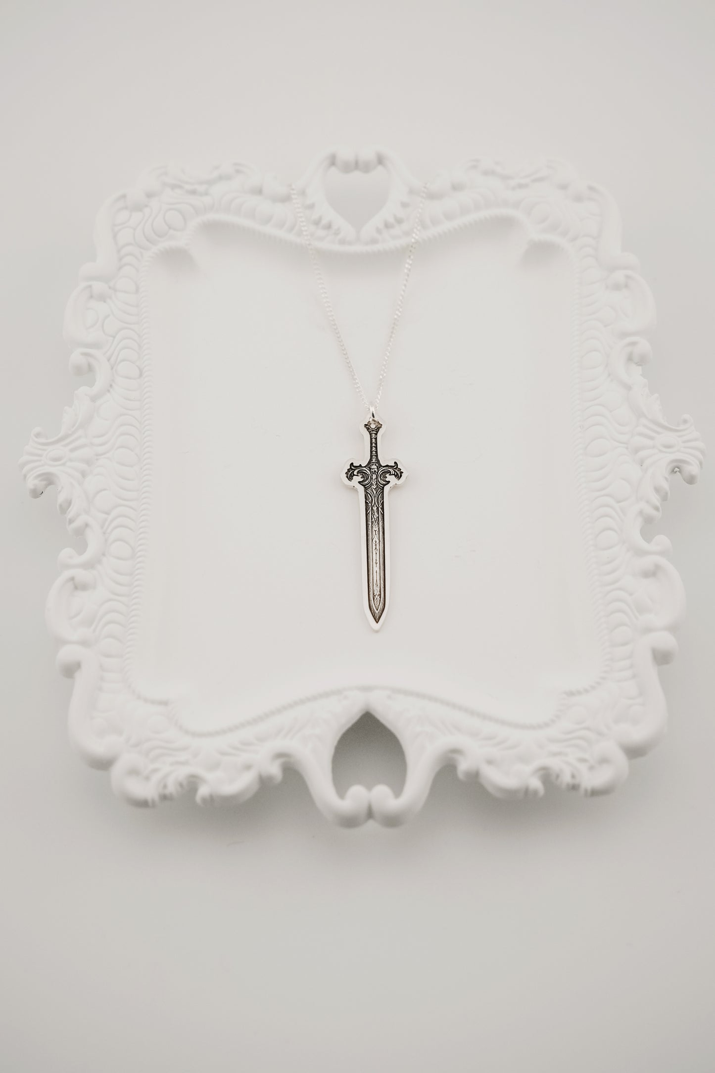 Necklace, Engraved Sword 1 Large Necklace