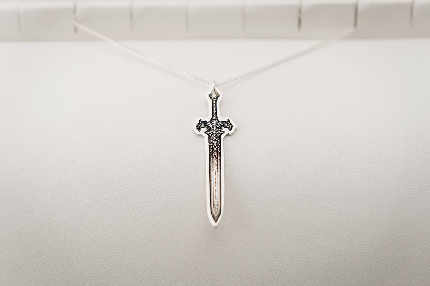 Necklace, Engraved Sword 1 Large Necklace