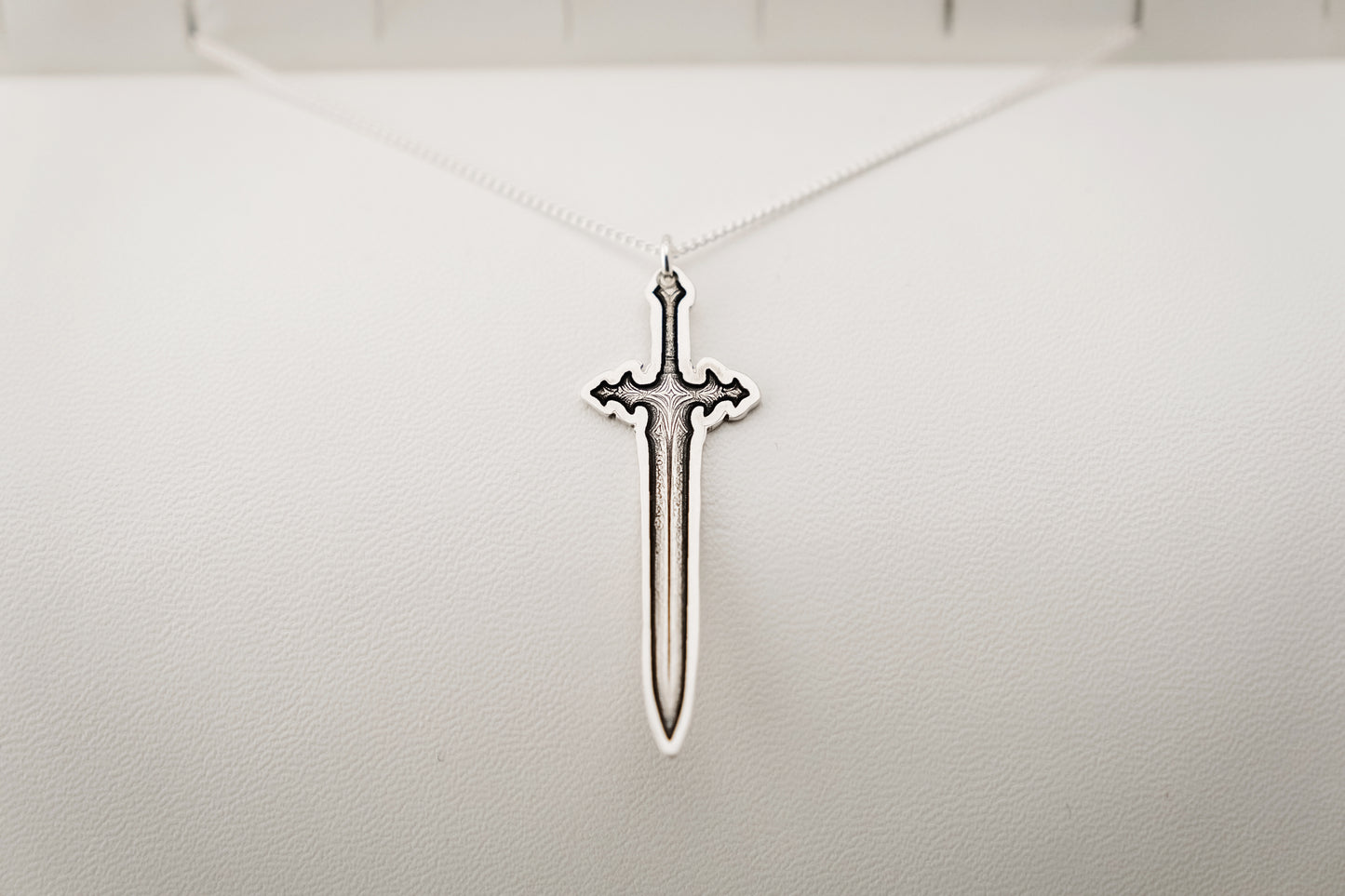 Necklace, Engraved Sword 2 Large Necklace