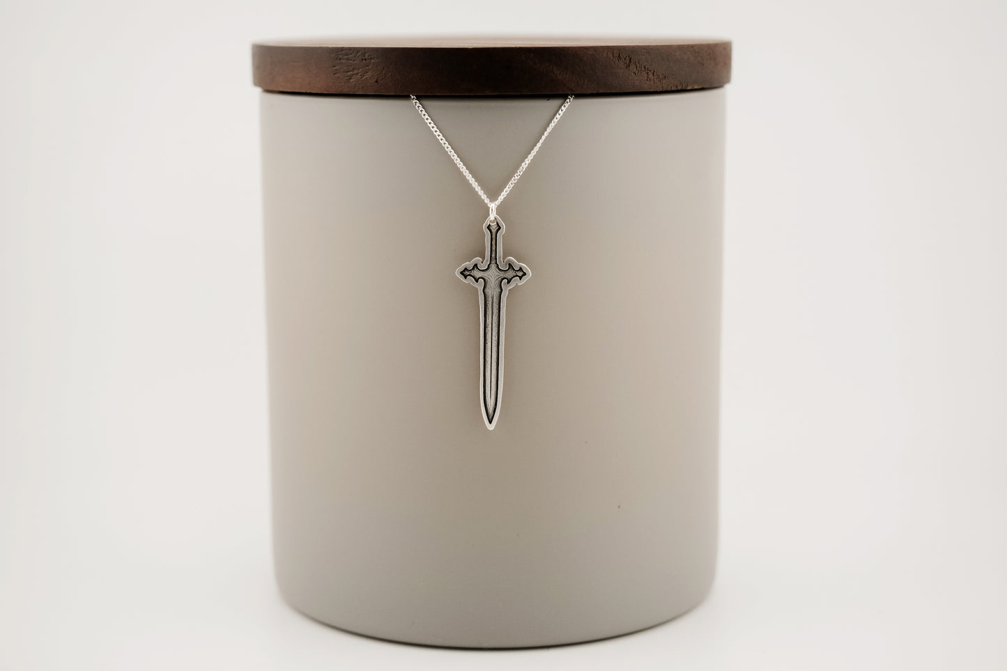 Necklace, Engraved Sword 2 Large Necklace
