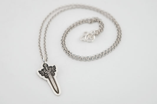 Necklace, Engraved Sword Necklace 2