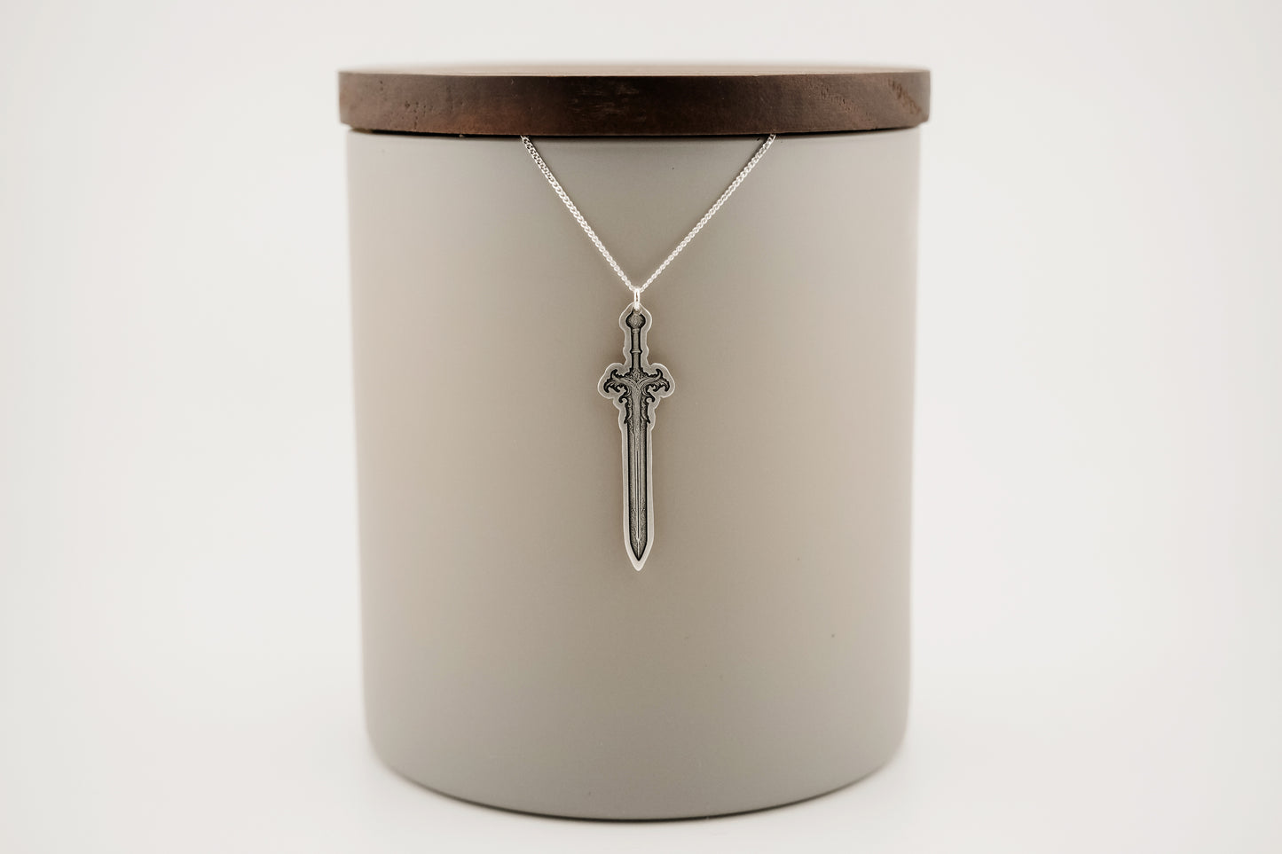 Necklace, Engraved Sword 3 Large Necklace