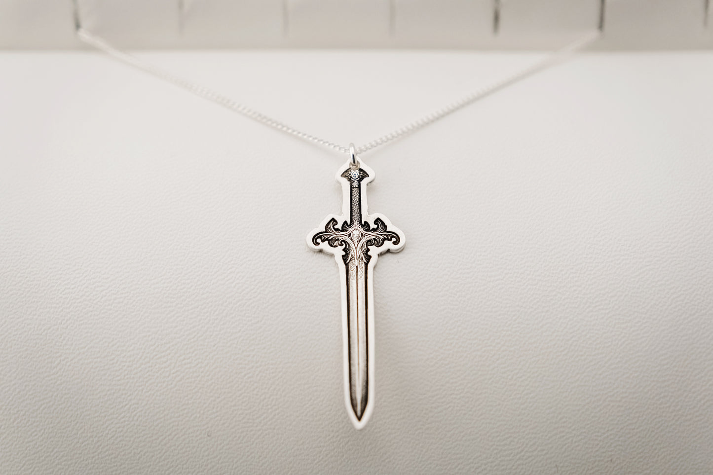Necklace, Engraved Sword 4 Large Necklace