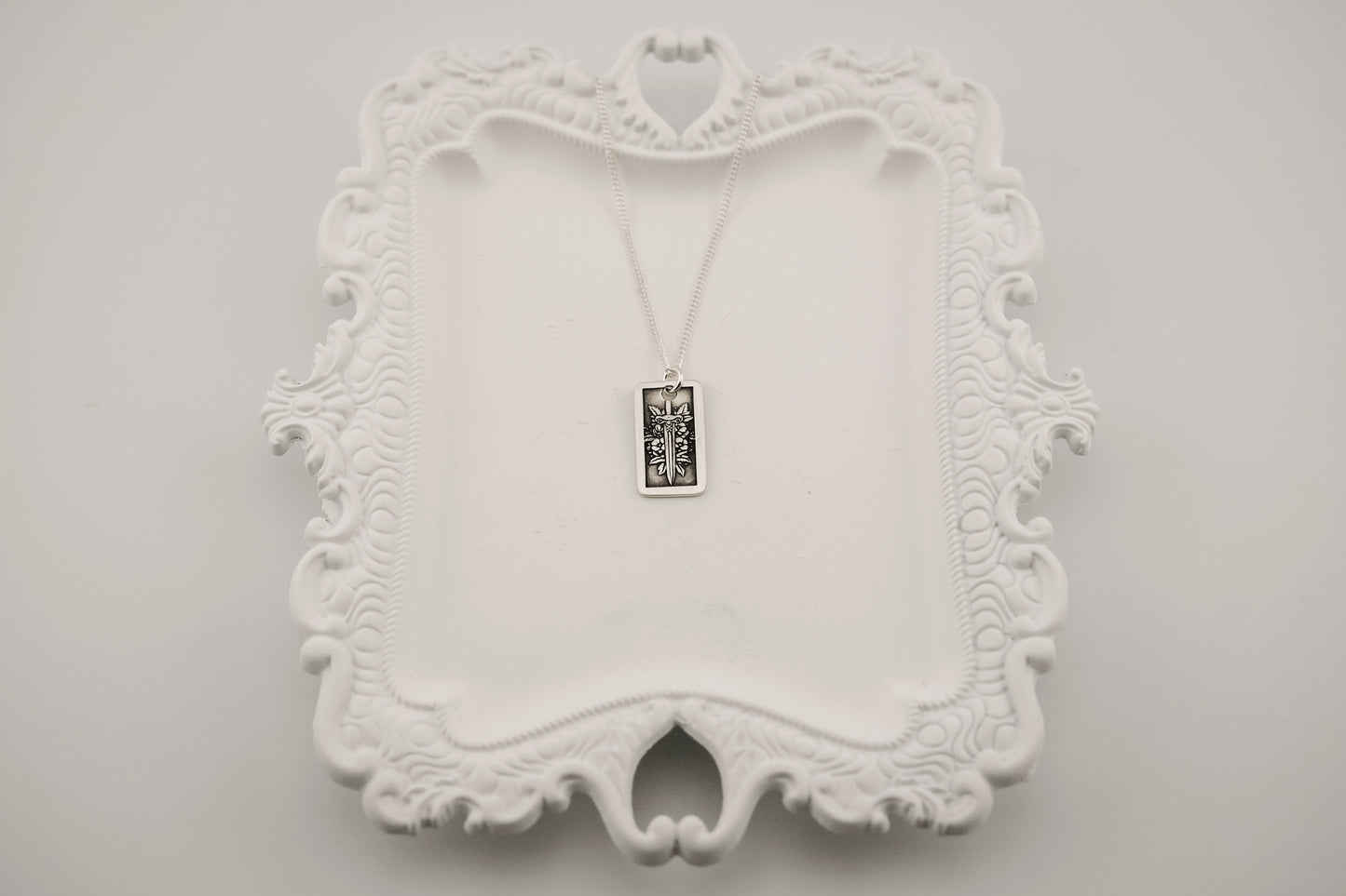 Necklace, Engraved Sword 2 Necklace (Medium)